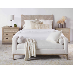   Whitewashed Abaca Rope Bed | Oroa.com