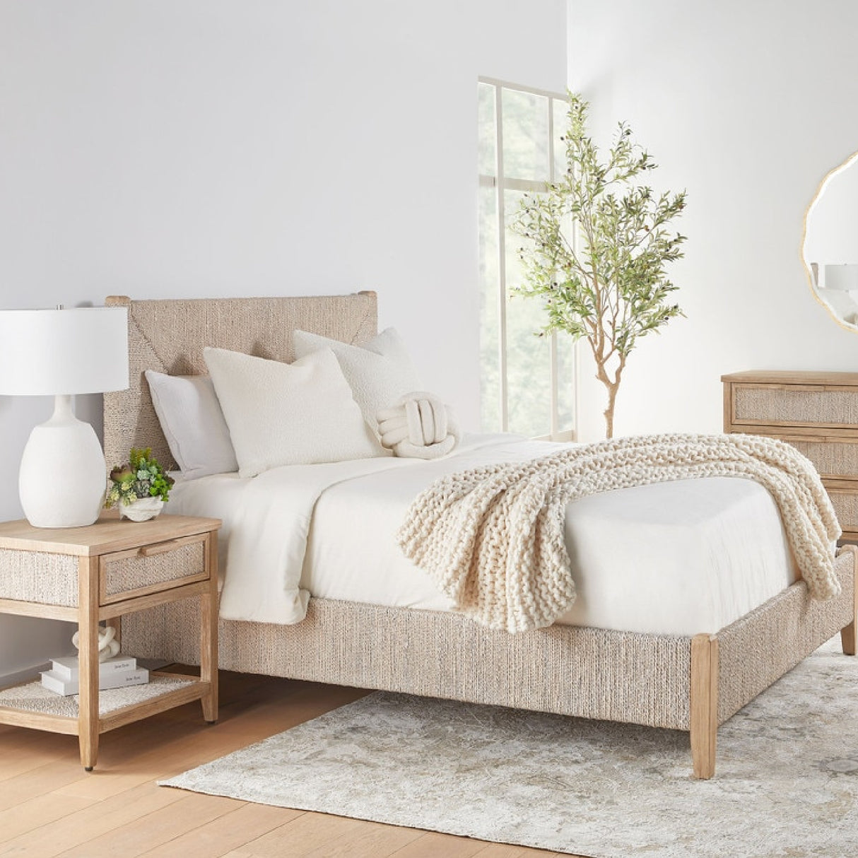   Modern European furniture - Abaca Rope California King Bed - www.oroa.com | Oroa.com