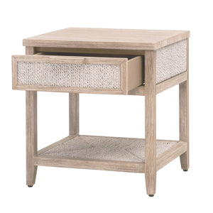   Modern European furniture - Gray Mahogany 1-Drawer Nightstand - www.oroa.com | Oroa.com