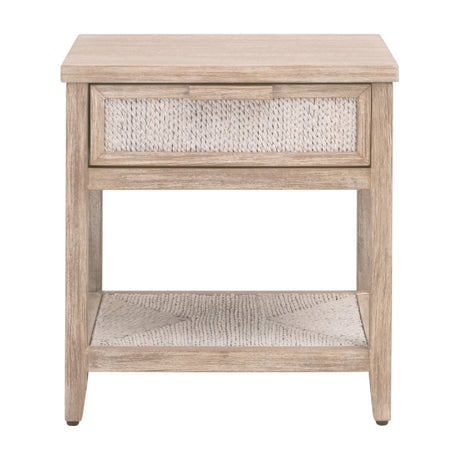   Modern European furniture - Gray Mahogany 1-Drawer Nightstand - www.oroa.com | Oroa.com