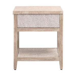   Modern European furniture - Gray Mahogany 1-Drawer Nightstand - www.oroa.com | Oroa.com