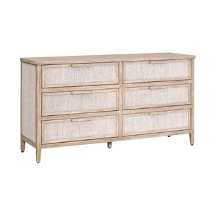   Modern European furniture - Gray Mahogany 6-Drawer Double Dresser - www.oroa.com | Oroa.com