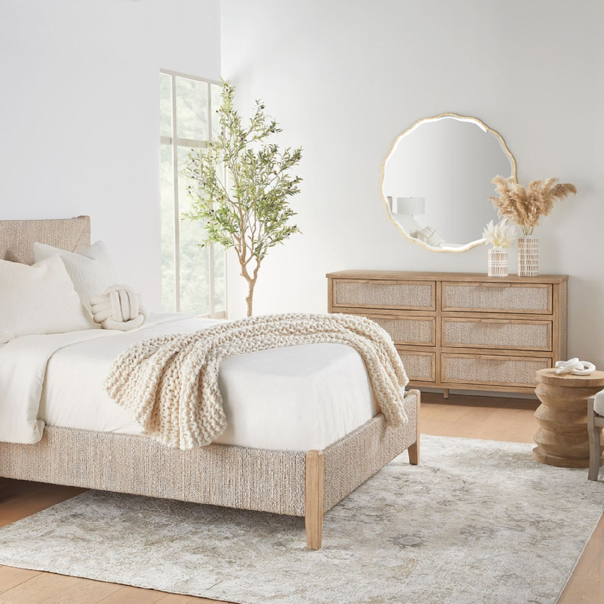   Modern European furniture - Gray Mahogany 6-Drawer Double Dresser - www.oroa.com | Oroa.com