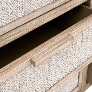   Modern European furniture - Gray Mahogany 6-Drawer Double Dresser - www.oroa.com | Oroa.com