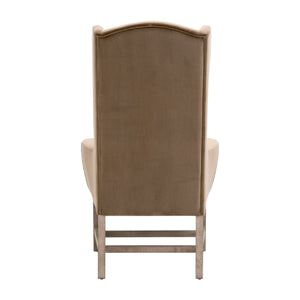   Modern European furniture - Brown Velvet High-Back Accent Chair - www.oroa.com | Oroa.com