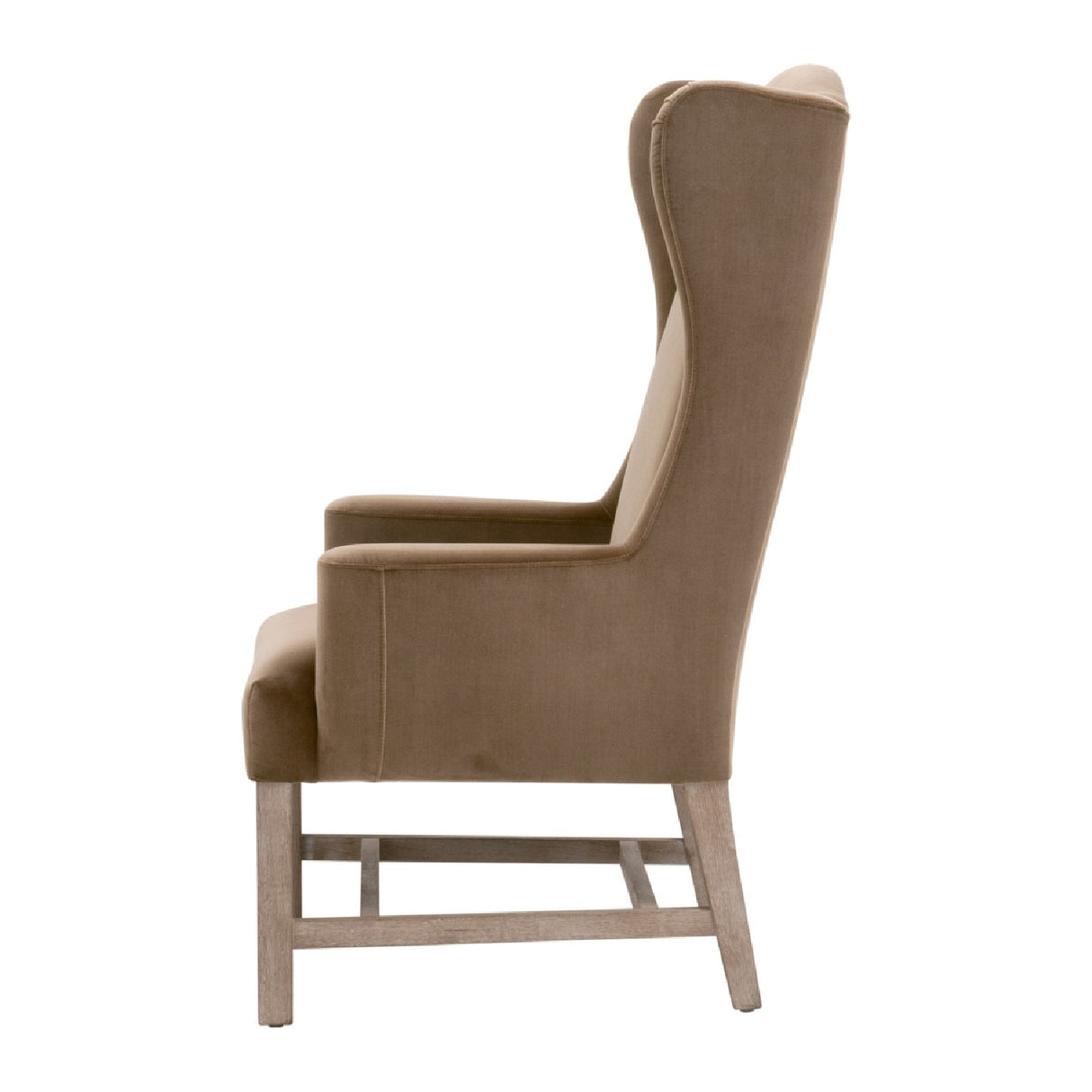   Modern European furniture - Brown Velvet High-Back Accent Chair - www.oroa.com | Oroa.com