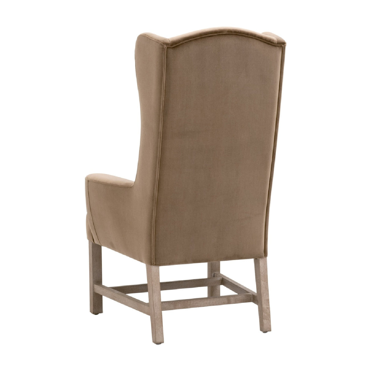   Modern European furniture - Brown Velvet High-Back Accent Chair - www.oroa.com | Oroa.com