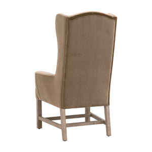   Modern European furniture - Brown Velvet High-Back Accent Chair - www.oroa.com | Oroa.com