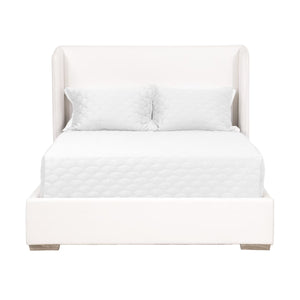   White Upholstered Queen Bed | Oroa.com