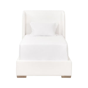   White Upholstered Twin Bed | Oroa.com