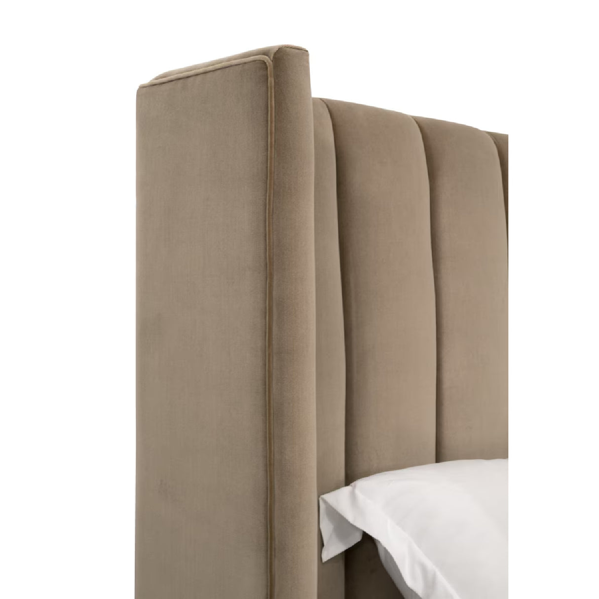  Modern European furniture - Velvet Channeled Queen Bed - www.oroa.com | Oroa.com