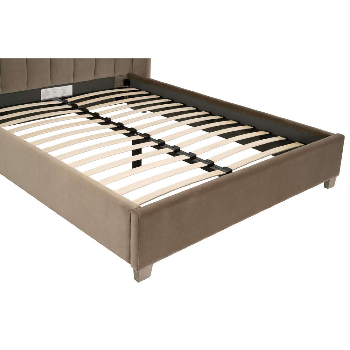   Modern European furniture - Velvet Channeled Queen Bed - www.oroa.com | Oroa.com