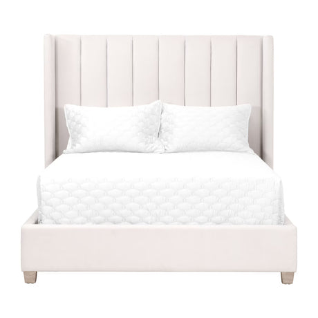   Modern European furniture - Velvet Channeled Queen Bed - www.oroa.com | Oroa.com