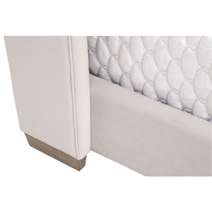   Modern European furniture - Velvet Channeled Queen Bed - www.oroa.com | Oroa.com