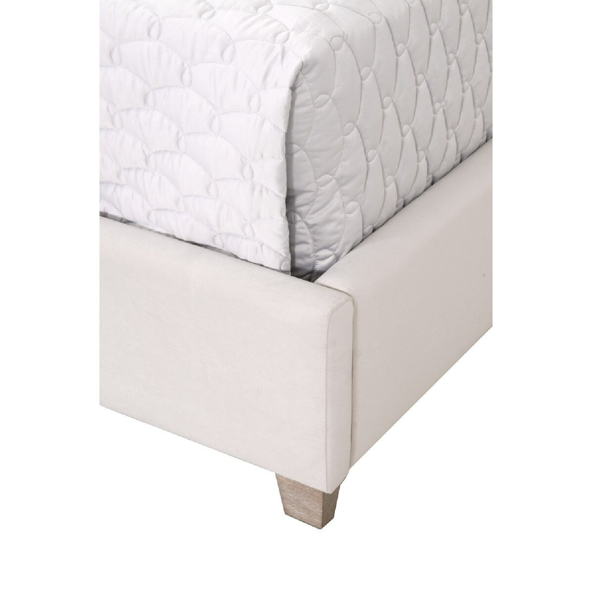   Modern European furniture - Velvet Channeled Queen Bed - www.oroa.com | Oroa.com
