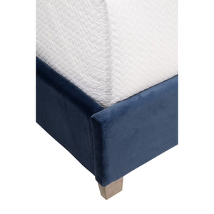   Modern European furniture - Velvet Channeled Queen Bed - www.oroa.com | Oroa.com