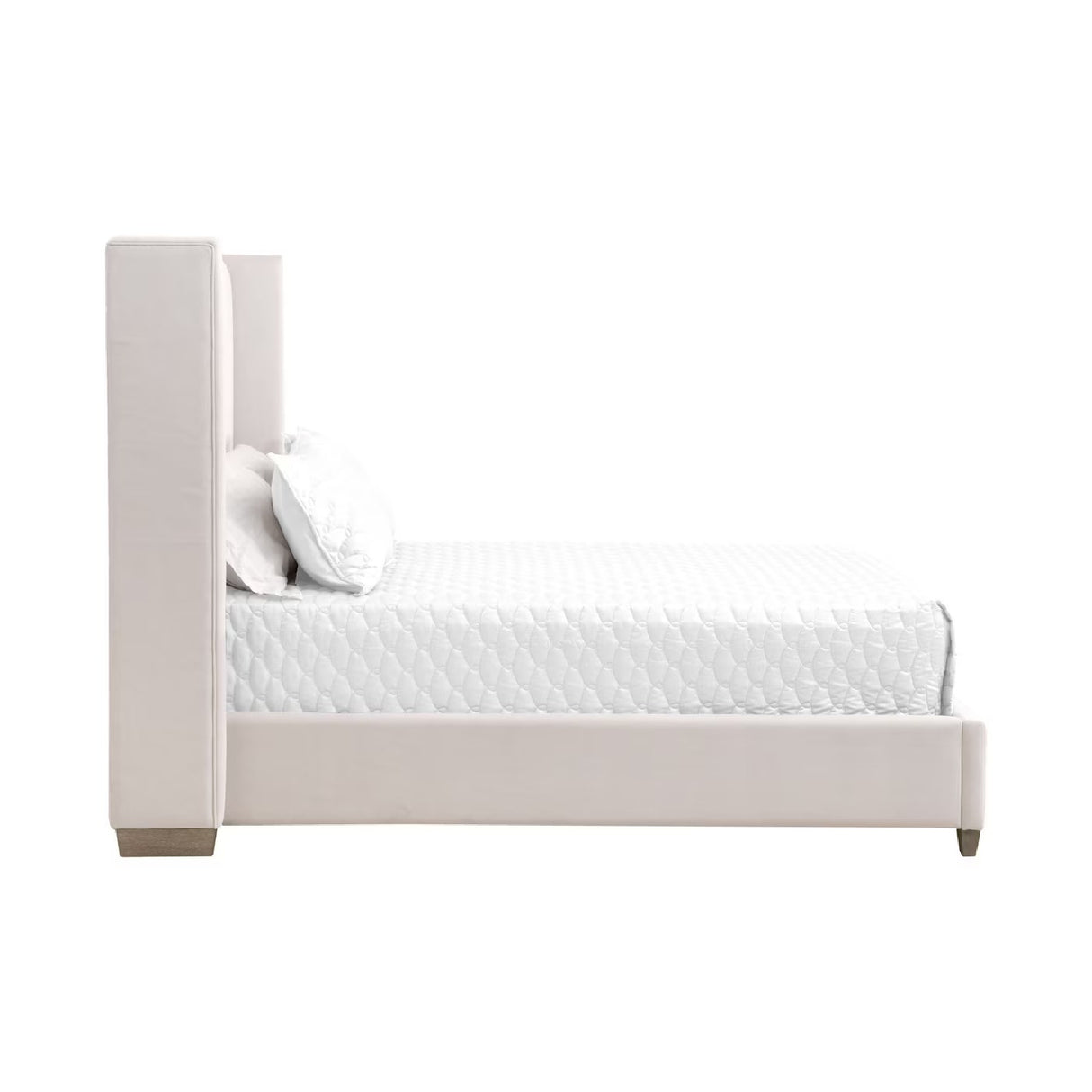   Cream Velvet California King Bed | Oroa.com