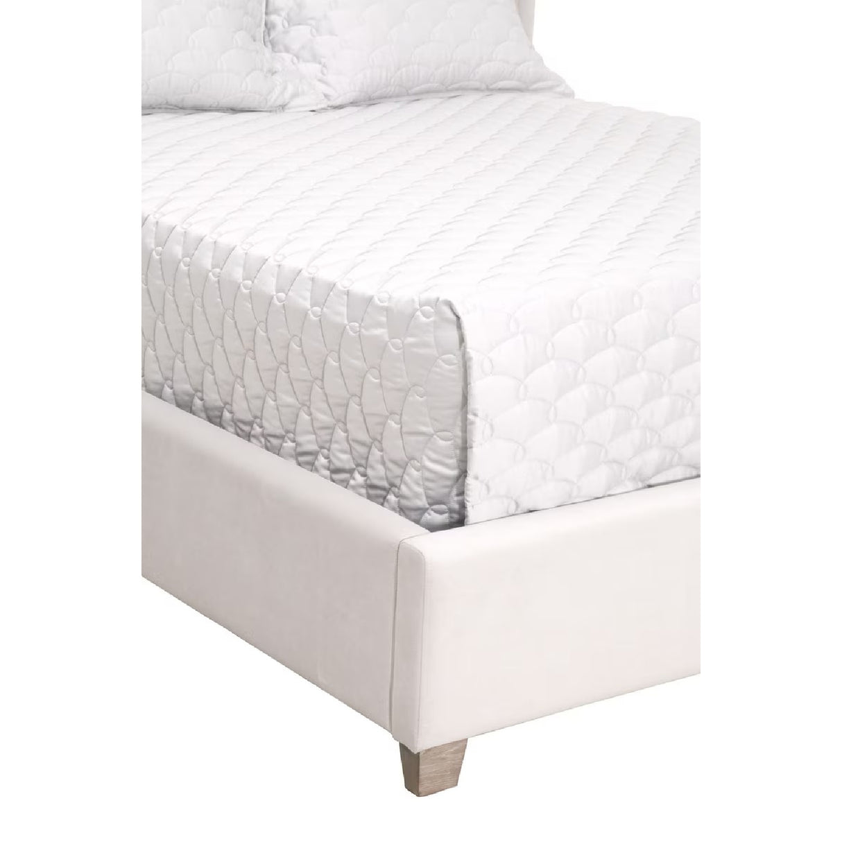   Cream Velvet California King Bed | Oroa.com