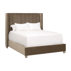   Channeled Velvet King Bed | Oroa.com