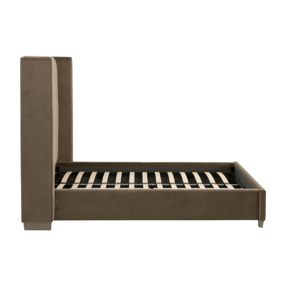   Channeled Velvet King Bed | Oroa.com