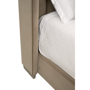   Channeled Velvet King Bed | Oroa.com