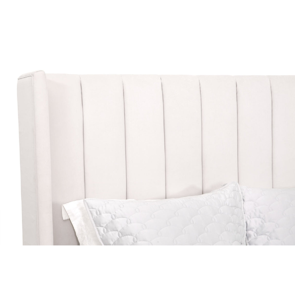   Channeled Velvet King Bed | Oroa.com