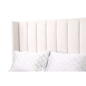   Channeled Velvet King Bed | Oroa.com