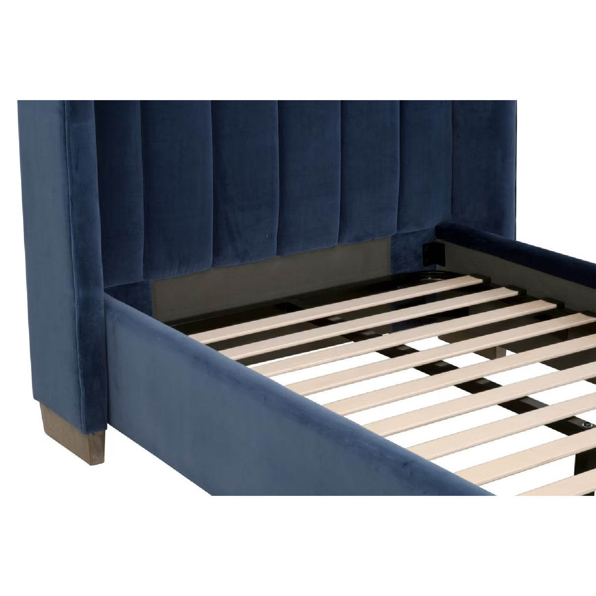   Blue Velvet Twin Bed | Oroa.com