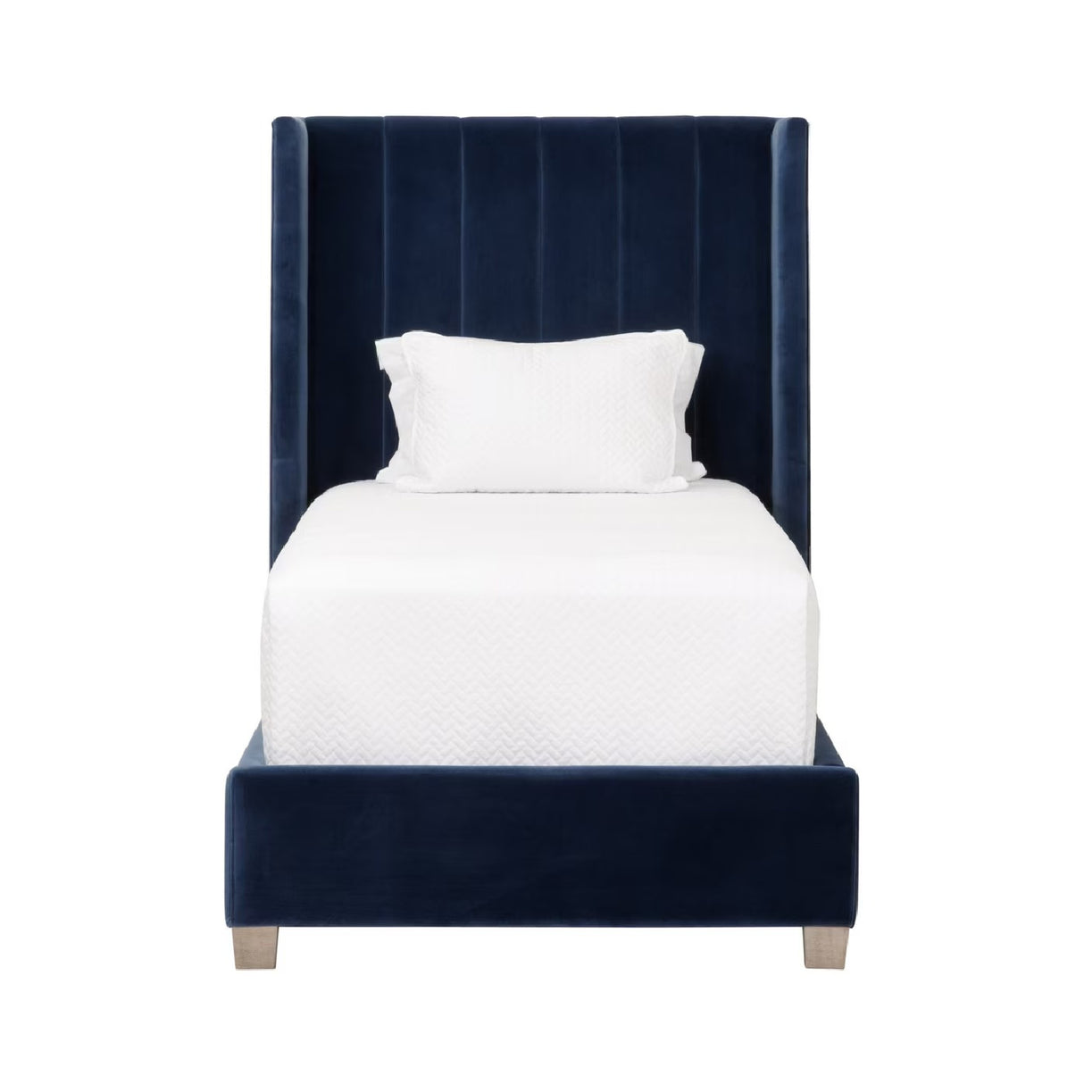   Blue Velvet Twin Bed | Oroa.com