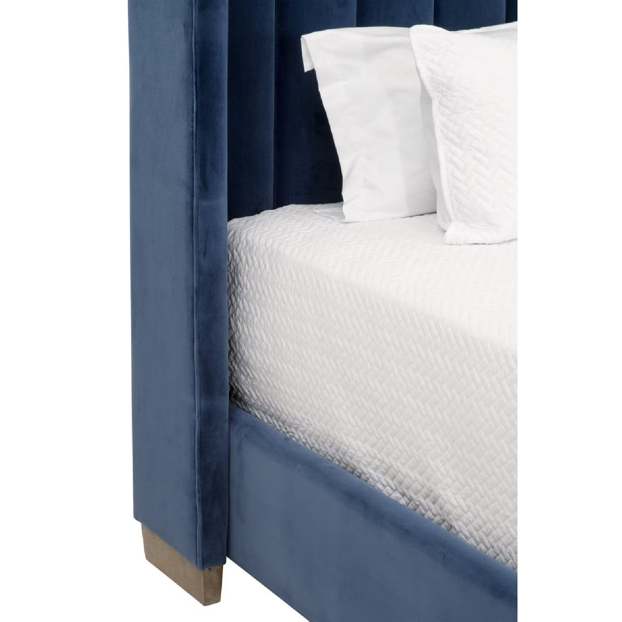   Blue Velvet Twin Bed | Oroa.com