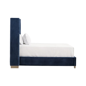   Blue Velvet Twin Bed | Oroa.com