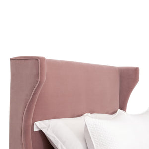   Wing-Shaped Headboard Queen Bed | Oroa.com