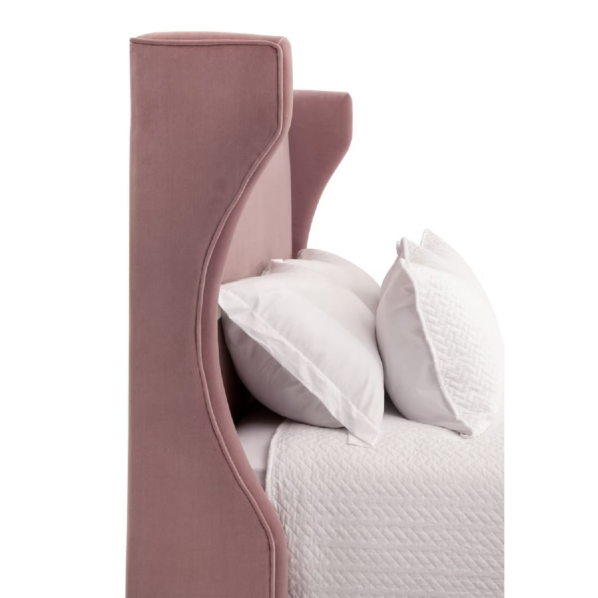   Wing-Shaped Headboard Queen Bed | Oroa.com