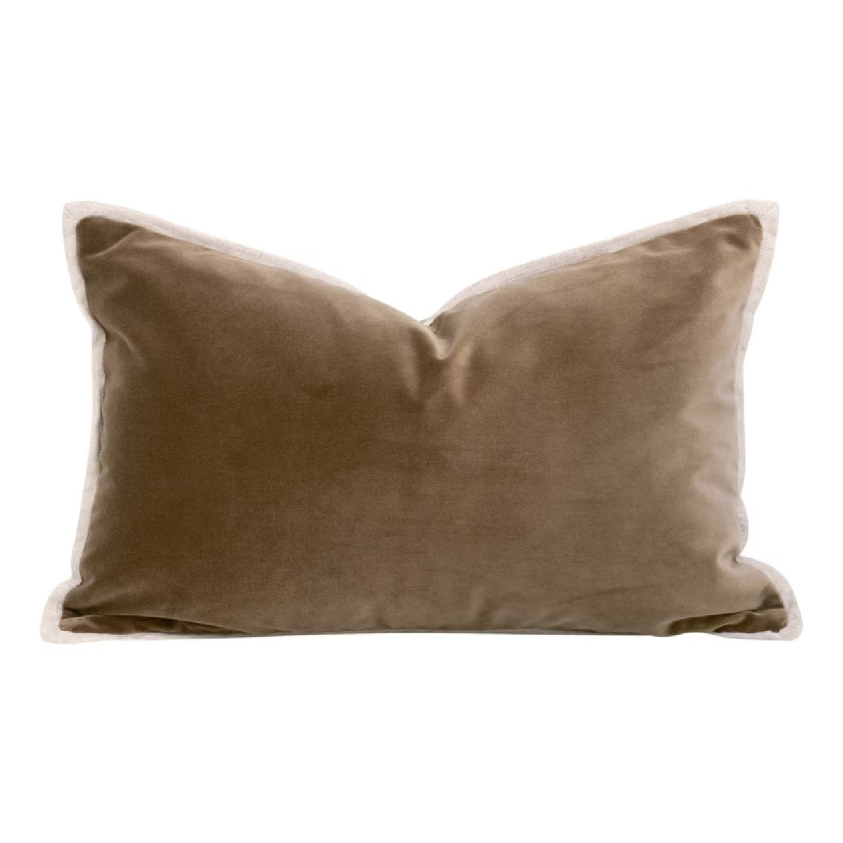   Brown Velvet Lumbar Pillows (2) | Oroa.com