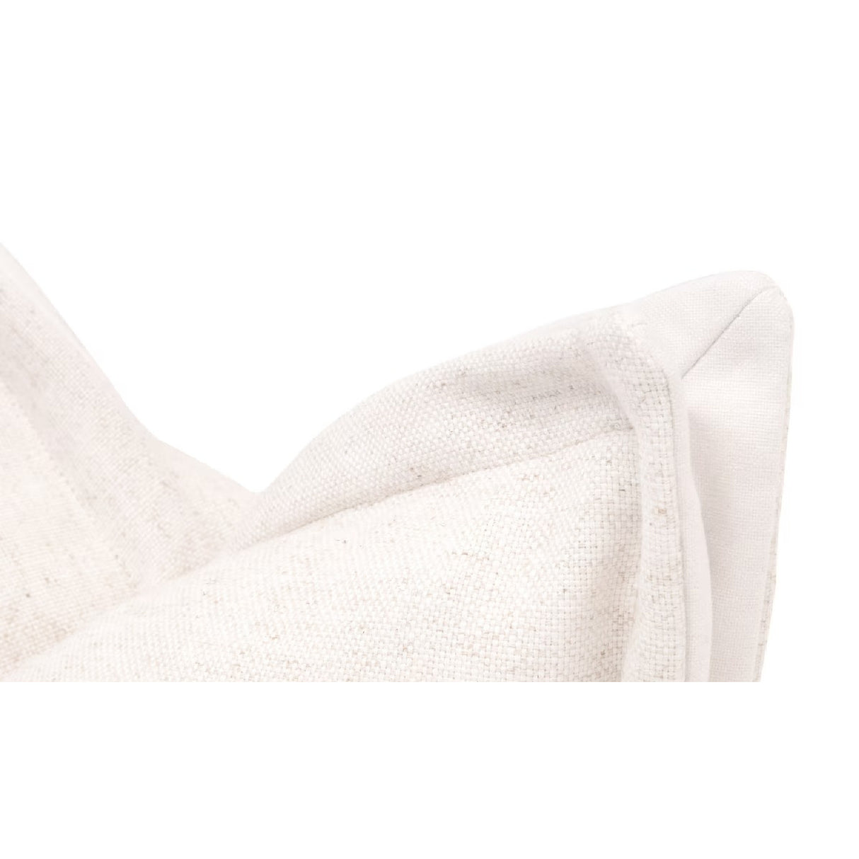   Cream Linen Flanged Pillows (2) | Oroa.com