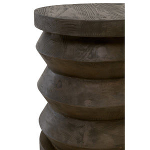   Pine Wood Cylindrical Accent Table | Oroa.com