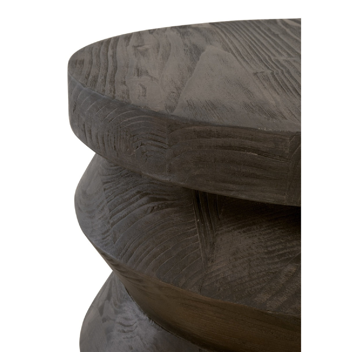   Pine Wood Cylindrical Accent Table | Oroa.com
