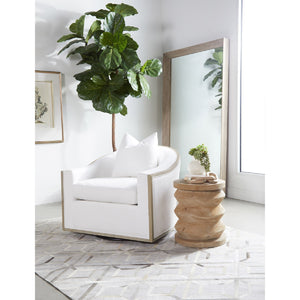   Pine Wood Cylindrical Accent Table | Oroa.com