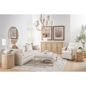  Pine Wood Cylindrical Accent Table | Oroa.com