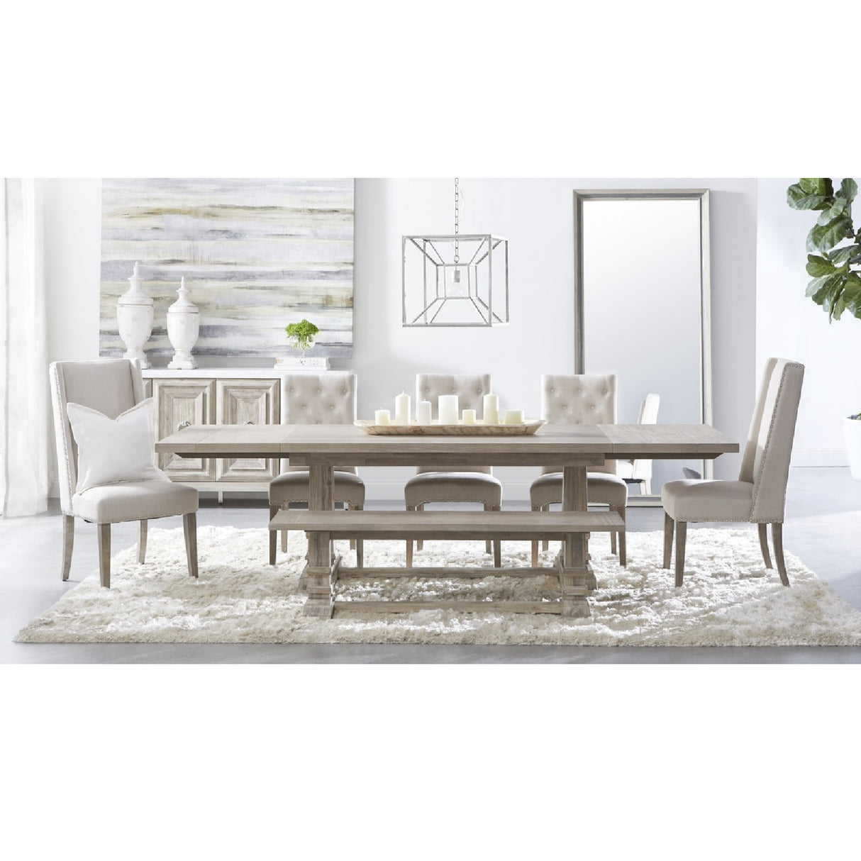   Two-Toned Pine Mirror | Oroa.com