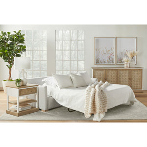   4-Door Woven Style Oak Sideboard | Oroa.com
