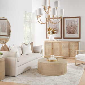   4-Door Woven Style Oak Sideboard | Oroa.com