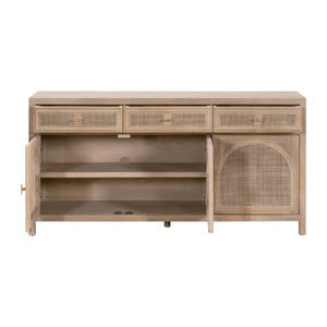   Smoked Gray Oak Media Sideboard | Oroa.com