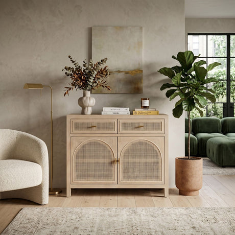   Smoked Gray Oak Media Sideboard | Oroa.com
