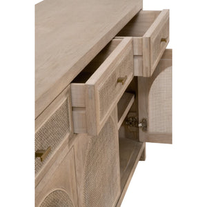   Smoked Gray Oak Media Sideboard | Oroa.com