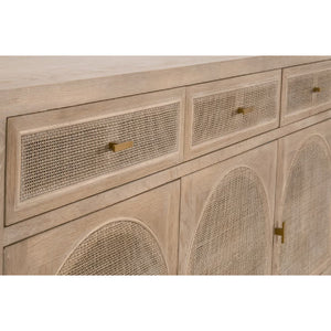   Smoked Gray Oak Media Sideboard | Oroa.com