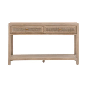   Gray Oak 2-Drawer Console Table | Oroa.com