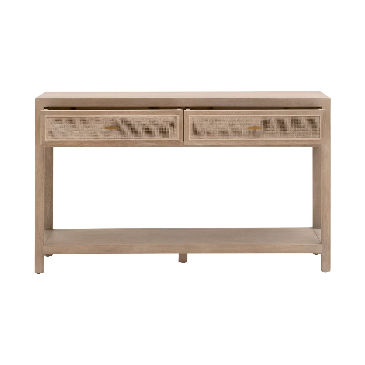   Gray Oak 2-Drawer Console Table | Oroa.com