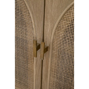   Smoked Gray Oak Media Cabinet | Oroa.com