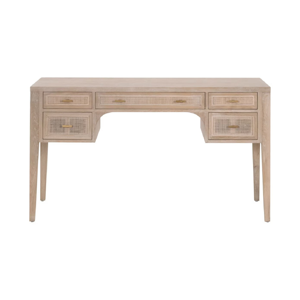   Gray Oak 5-Drawer Desk | Oroa.com